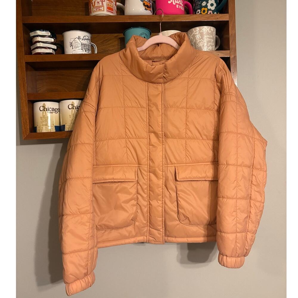 Natural Reflections Quilted Puffer Jacket Size XL